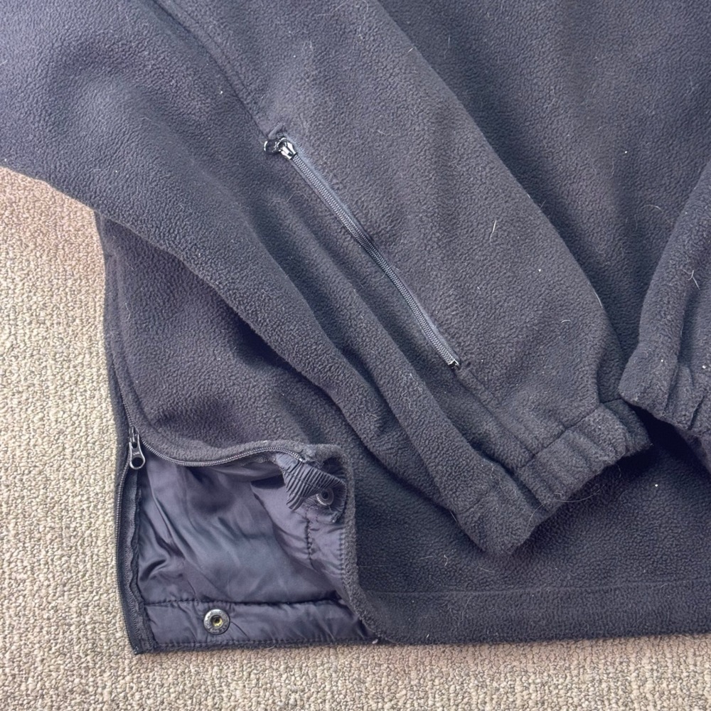 5.11 Tactical Series Fleece Lined Bomber Jacket Black Nylon Shell Size L - Picture 4 of 7